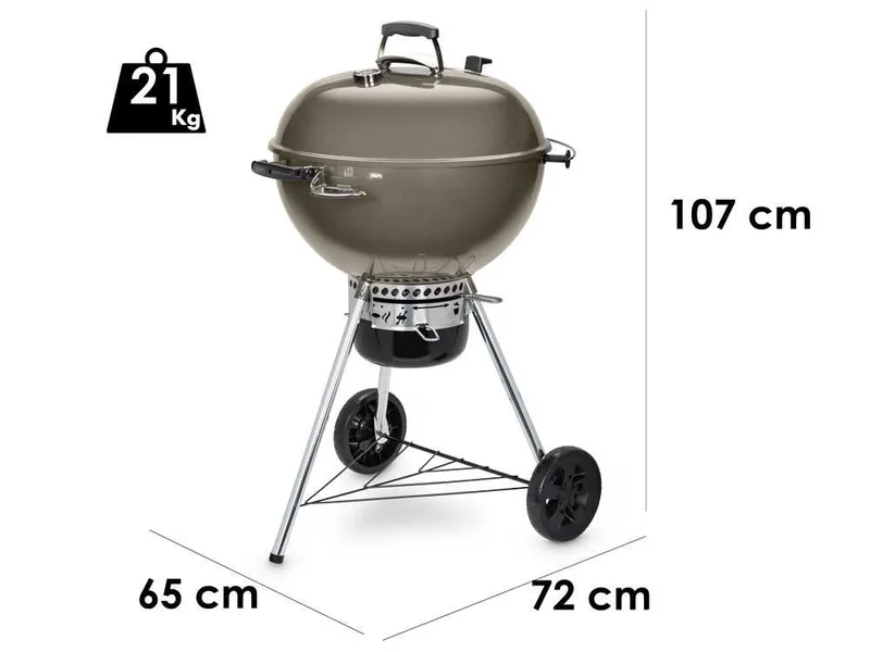 Weber Master Touch GBS C-5750 Smoke Grey - Barbecue à charbon