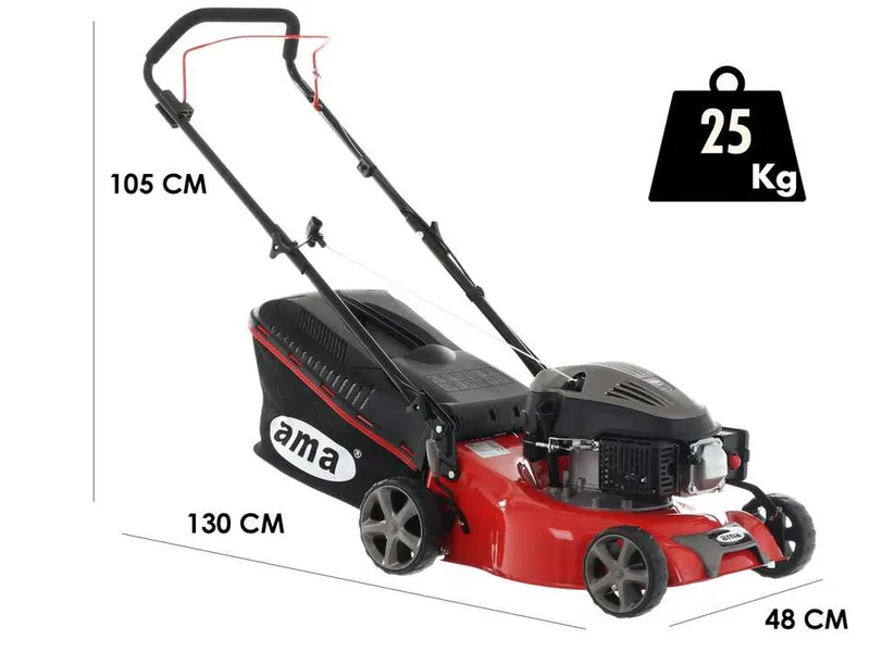 Tondeuse manuelle Ama TRX 421 - 3en1: ramassage + éjection arrière + mulching
