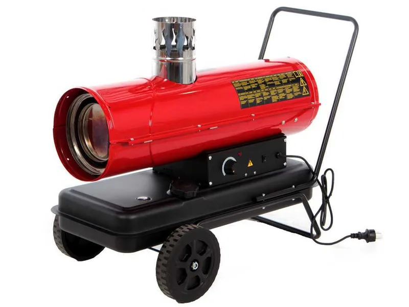 GeoTech IDH 2000 - Générateur d'air chaud diesel - à chauffage indirect - sur chariot