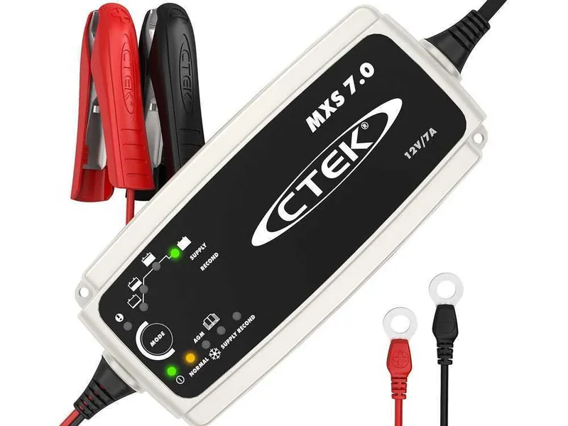 CTEK MXS 7.0 - Chargeur de batterie 12V - 8 étapes - automatique - caravanes, véhicules tout-terrain, bateaux, voitures
