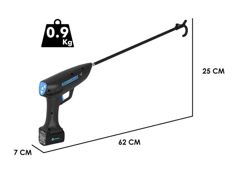 Secoueur à myrtilles électrique Campagnola Starberry MD2 - 3 Batteries 14.4V 2.5AH