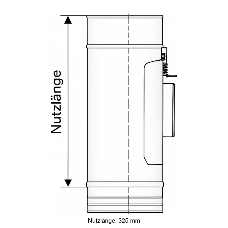 Schiedel PRIMA PLUS élément de nettoyage Ø130 mm simple paroi mat