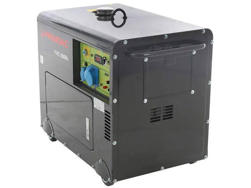 Pramac PMD5000s - Groupe électrogène 5 kW monophasé diesel insonorisé - Avec roues