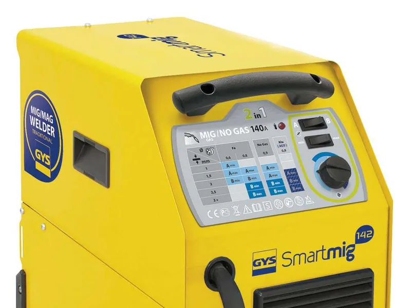 Gys smartmig 142 - Poste à souder traditionel à transformateur (mig/mag: gaz, no gaz) - à courant continu (DC)