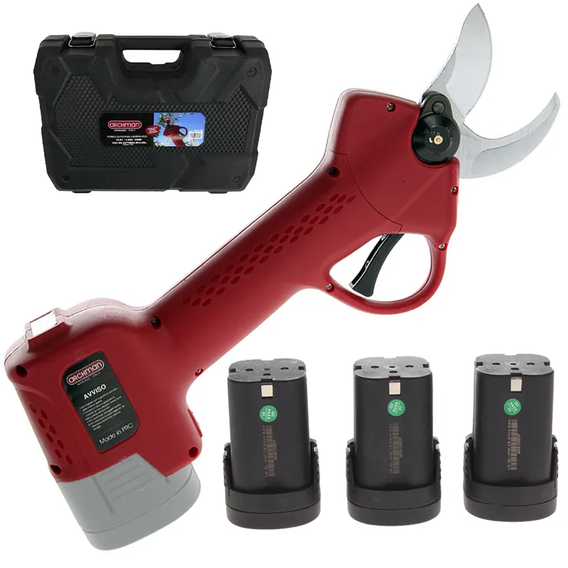 Sécateur à batterie Archman FE03-35 - 3 batteries de 16.8V/4ah - Diamètre de coupe 35 mm