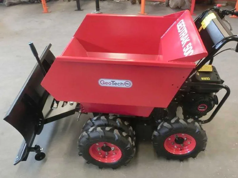 Lame avant pour brouette à moteur GeoTech Pro GEOTRAK 500 - Benne 500Kg