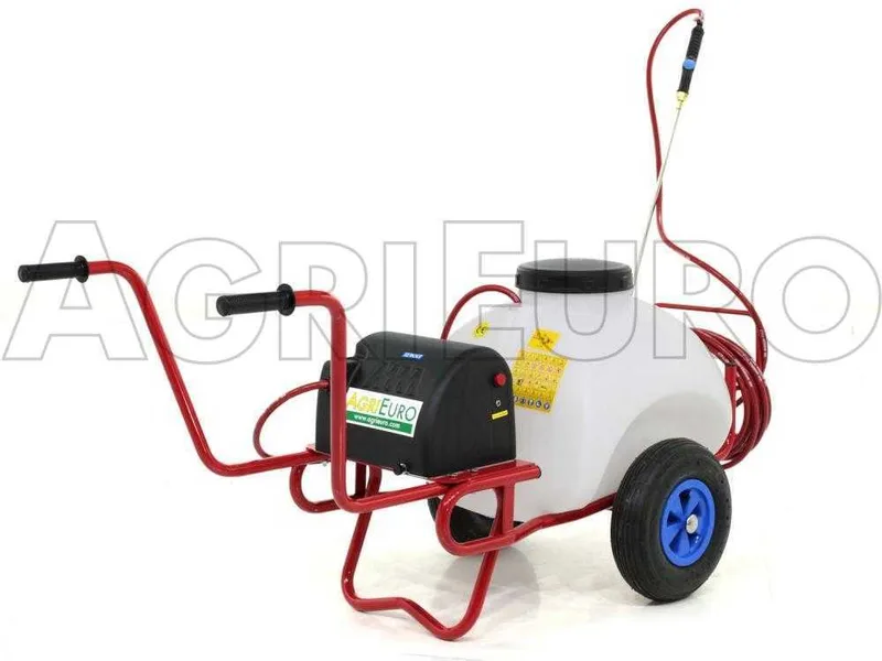 Pulvérisateur sur chariot à batterie 12V de 70 L - Pompe de pulvérisation électrique avec attelage