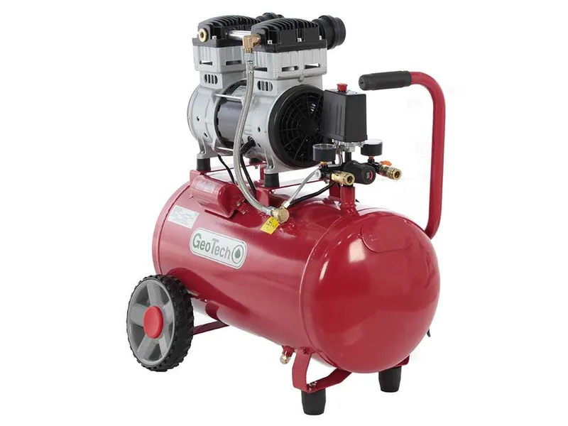 GeoTech S-AC 50-10-15C - Compresseur électrique silencieux 50 L oilless - moteur 1.5 CV