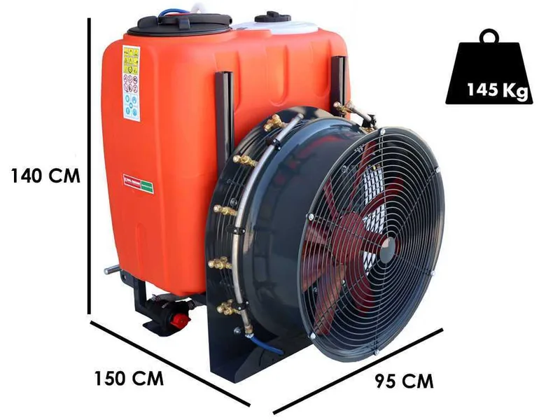 Dal Degan SOFIA 300L - Atomiseur porté avec attelage tracteur pour pulvérisation - pompe YP 70