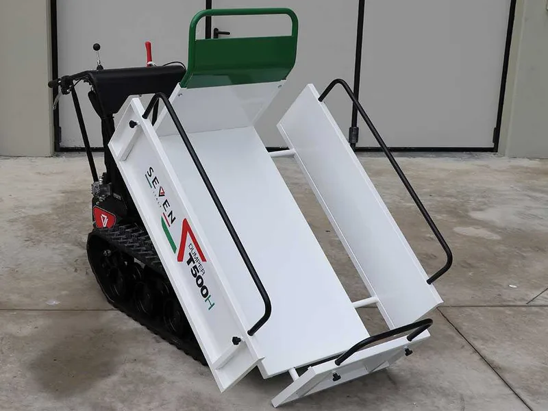 Brouette à chenilles Seven Italy T500H GX - benne extensible - capacité 500 kg