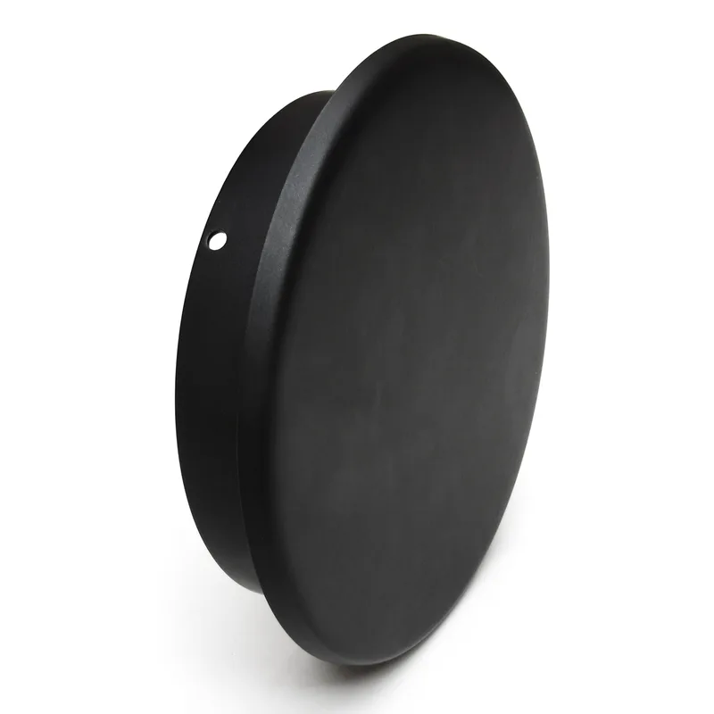 Raik Basic bouchon borgne 200mm noir pour tuyau de fumée / conduit de fumée