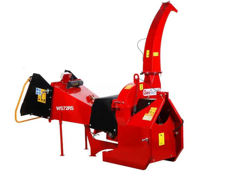 GeoTech Pro WS72RS - Broyeur de branches à tracteur - Avec rouleau d'entraînement à contrôle hydraulique