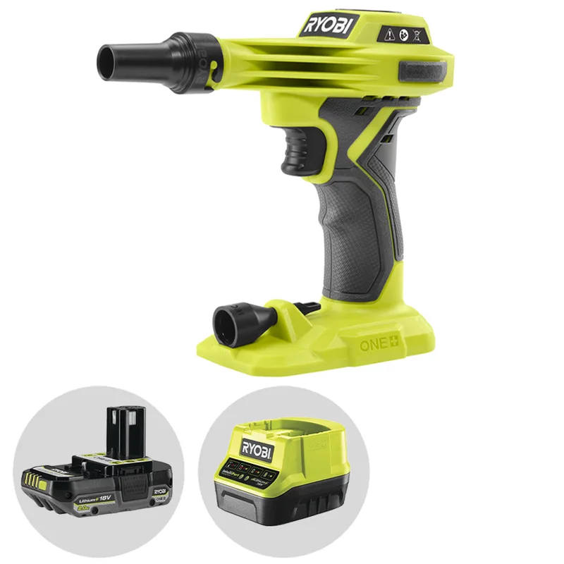 Ryobi RVI18-0 - Compresseur portatif à batterie - 18V - 2Ah