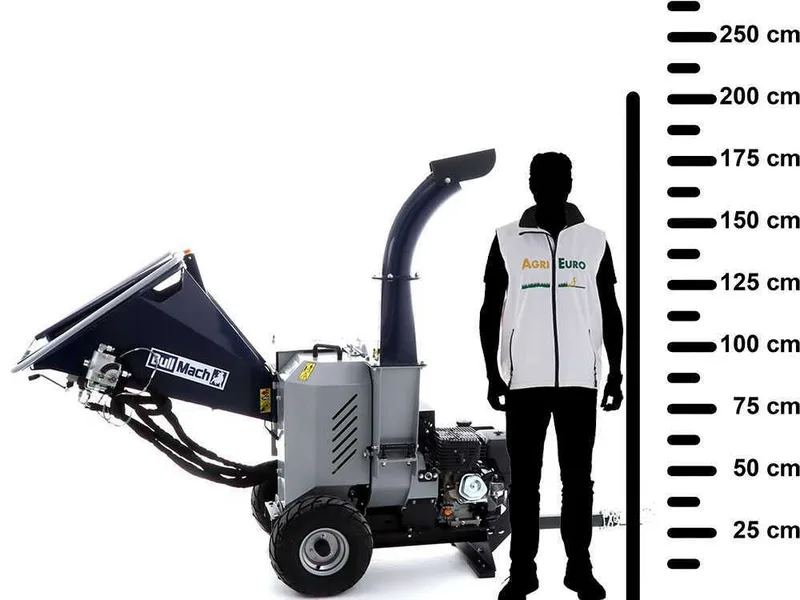 BullMach zeus 200 bh-le - Broyeur thermique tractable - Loncin 420cm3 avec démarrage électrique