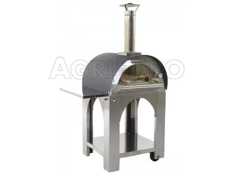 Cibus INOX - Four à bois d'extérieur pour pizza - Capacité de cuisson : 2 pizzas