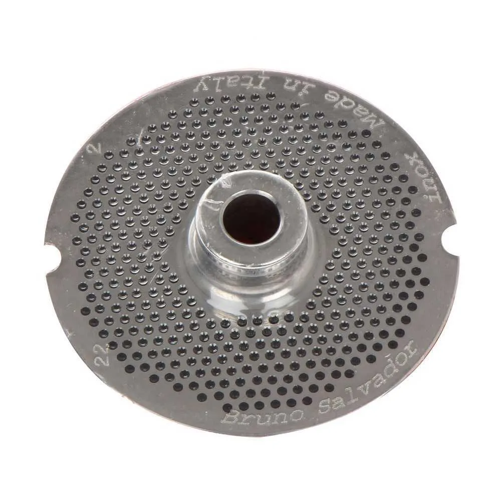 Filière pour hachoir à viande N.12 - trous de Ø 2 mm - diamètre filière 69 mm