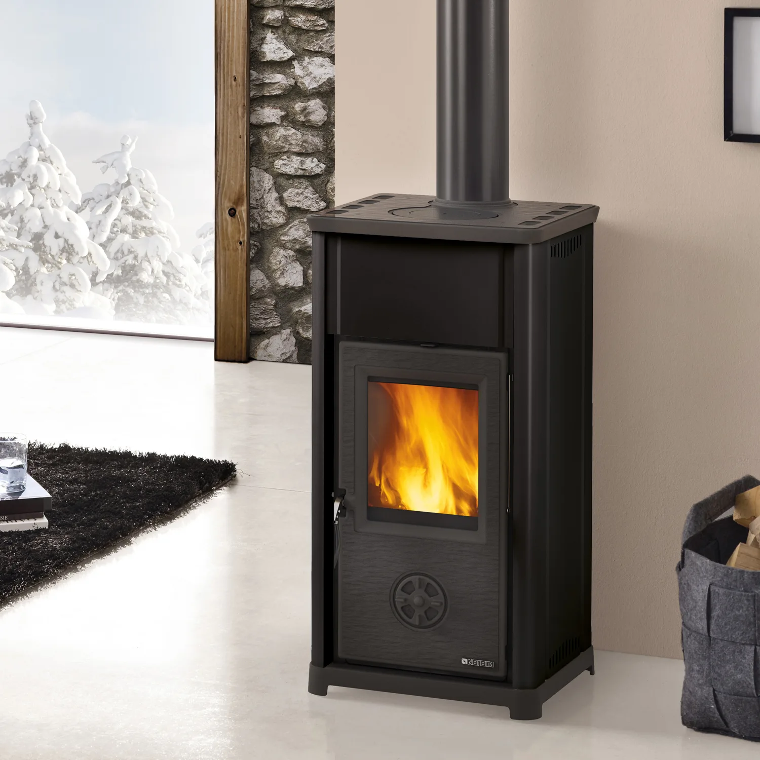 La Nordica Tea 16 poêle à bois anthracite