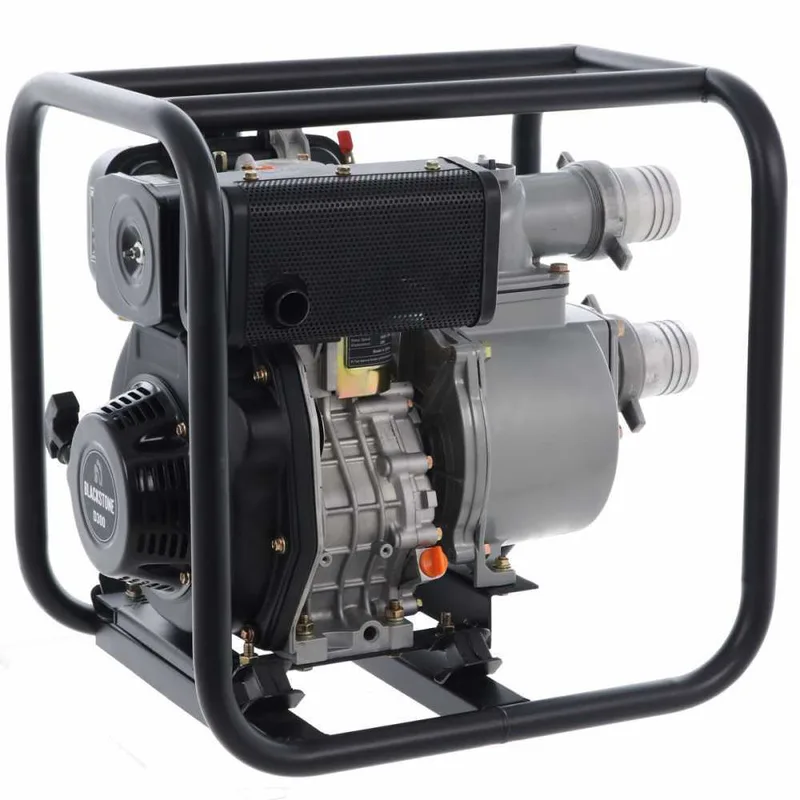 BlackStone BD 8000 - Motopompe diesel auto-amorçante - Raccords 80 mm