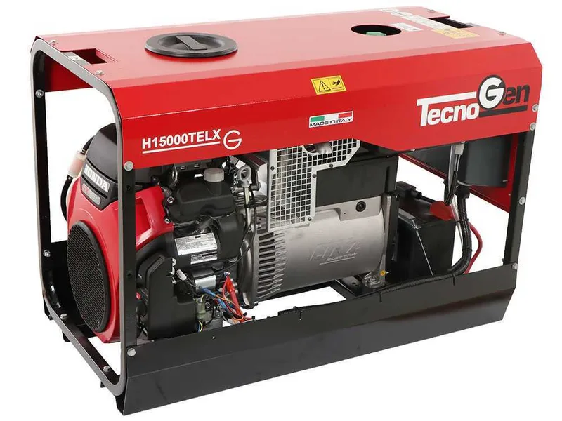 TecnoGen H15000TELX - Groupe électrogène à essence 10.4 kW - Continu 9.4 kW triphasé