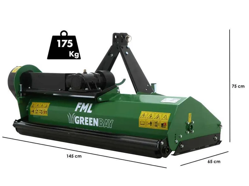 Greenbay FML 135 - Broyeur agricole pour tracteur - Série légère