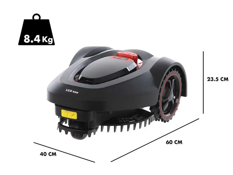 Blue Bird LEO 600 - Robot tondeuse avec fil périphérique - Batterie au lithium 28V 2 Ah