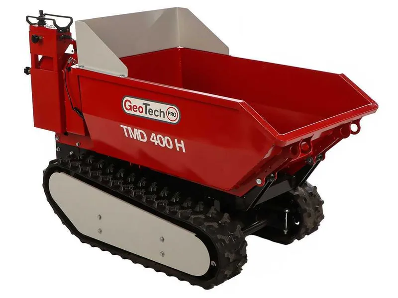 GeoTech Pro TMD 400 H - Brouette à batterie 48V 15Ah avec basculement hydraulique