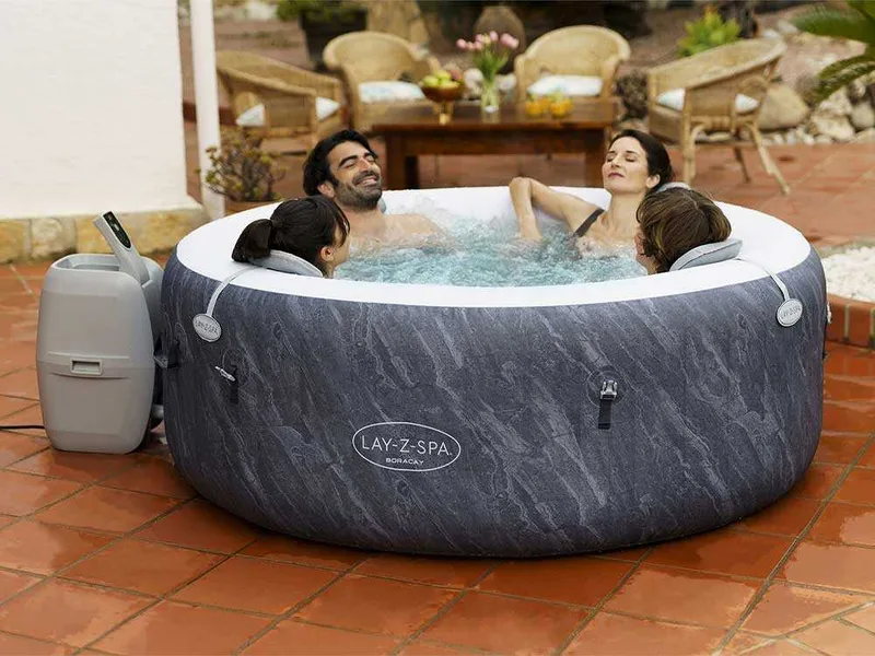 Bestway Lay-Z-Spa Boracay AirJet 60175 - Ø180x66 cm - Spa gonflable à hydromassage
