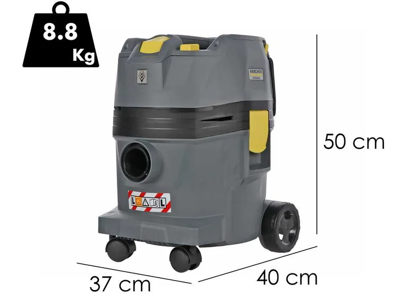 Karcher NT 22/1 Ap Bp L - Aspirateur multifonction à batterie - Bidon 22 L - 36 V