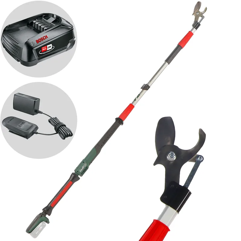 Bosch AdvancedPrune 18V-45 - Sécateur de taille électrique sur perche - 18 V - 2.5 Ah - Diamètre de coupe 45 mm