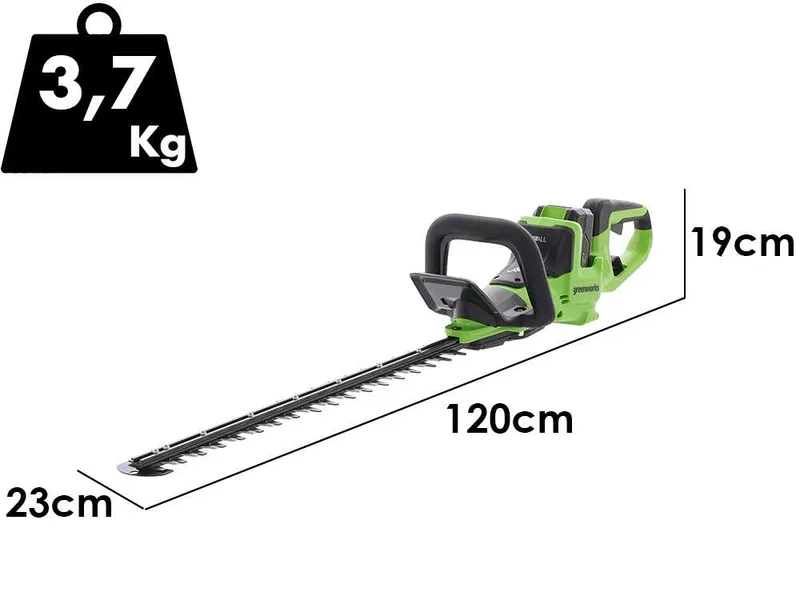 Greenworks HT48DL210-01 - Taille-haie à batterie 48 V/2 Ah - Lame de 66 cm