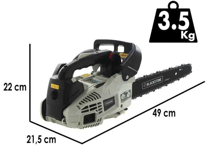 BlackStone LCS 25-10C - Tronçonneuse de coupe thermique - Lame carving 25cm