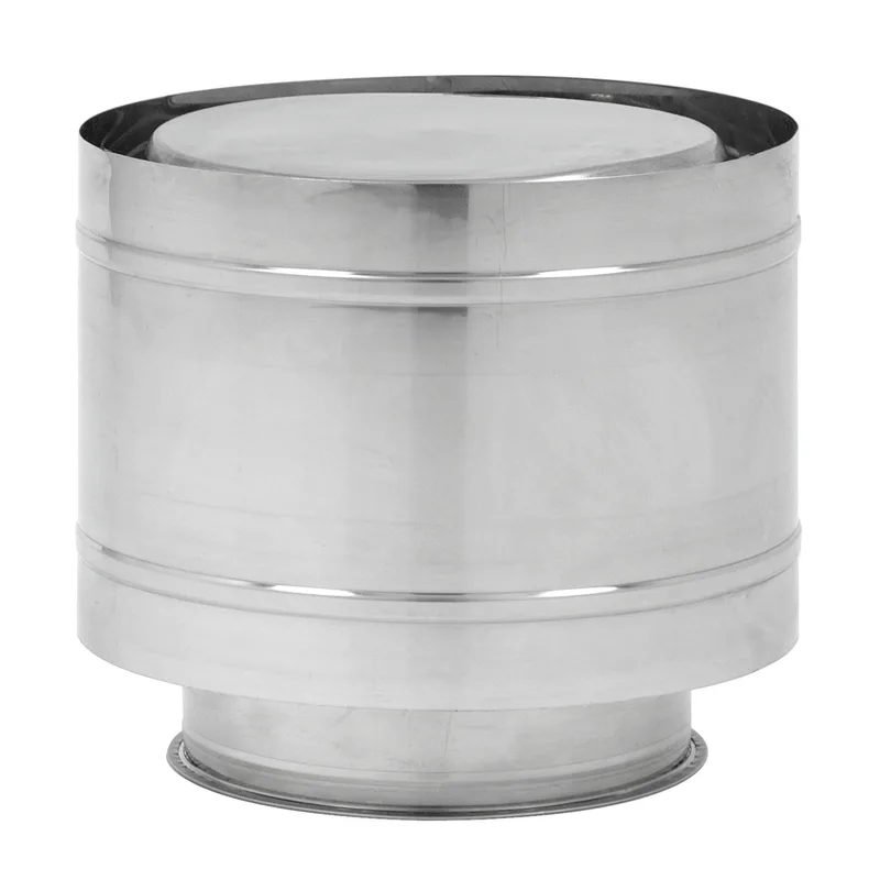 Opsinox conduit de cheminée en acier inoxydable 250 mm avec dispositif de sortie pour vents descendants forts KAW