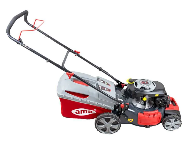 Tondeuse à gazon poussée Ama NRS 465T essence - 4en1: bac, mulching, éjection latérale, postérieure