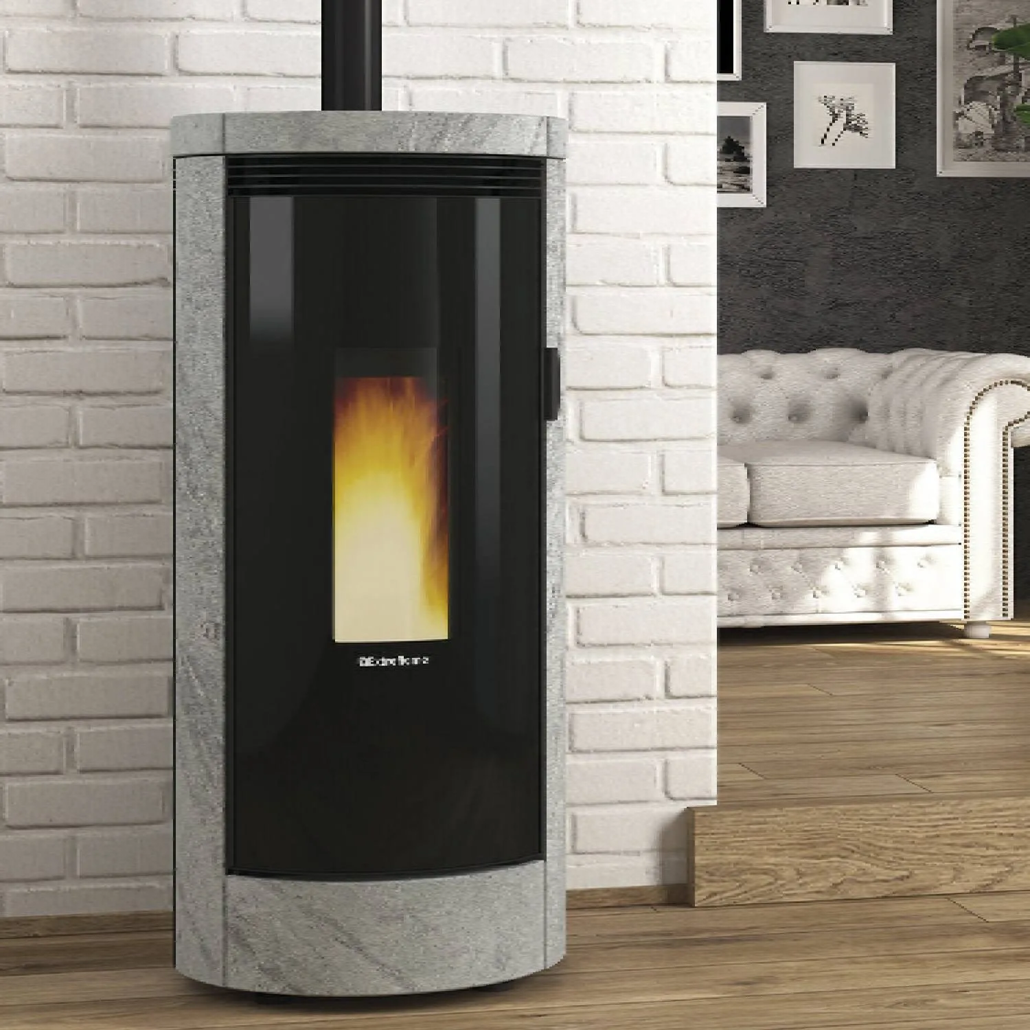 Extraflame debby PLUS petra evo - pierre naturelle poêle à granulés evolution line