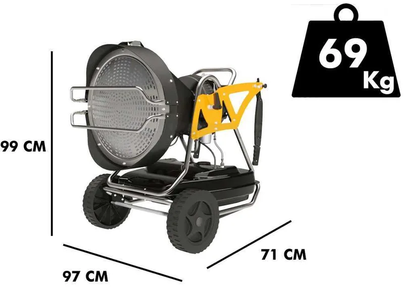 Master XL 91 - Générateur d'air chaud à gasoil direct à infrarouge