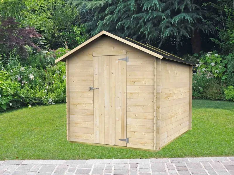Alce Formia 178x218 - Abri de jardin en bois - Avec toit à deux versants - 178x218x188 cm