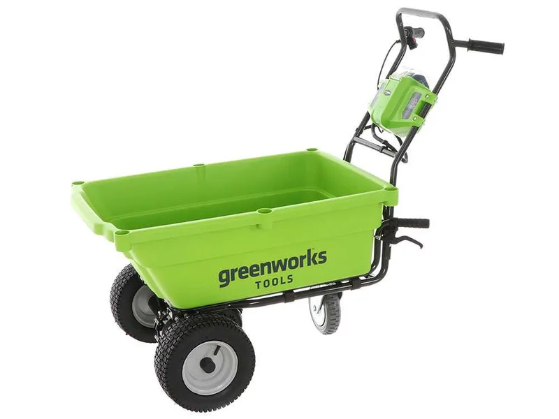 Greenworks G40GC Garden Cart - Brouette à batterie sur roues 40V 4Ah