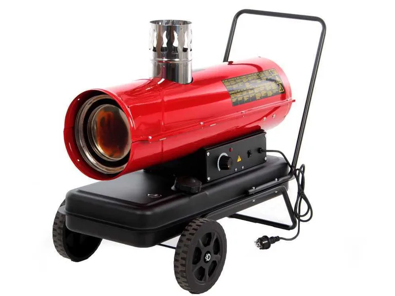 GeoTech IDH 2000 - Générateur d'air chaud diesel - à chauffage indirect - sur chariot