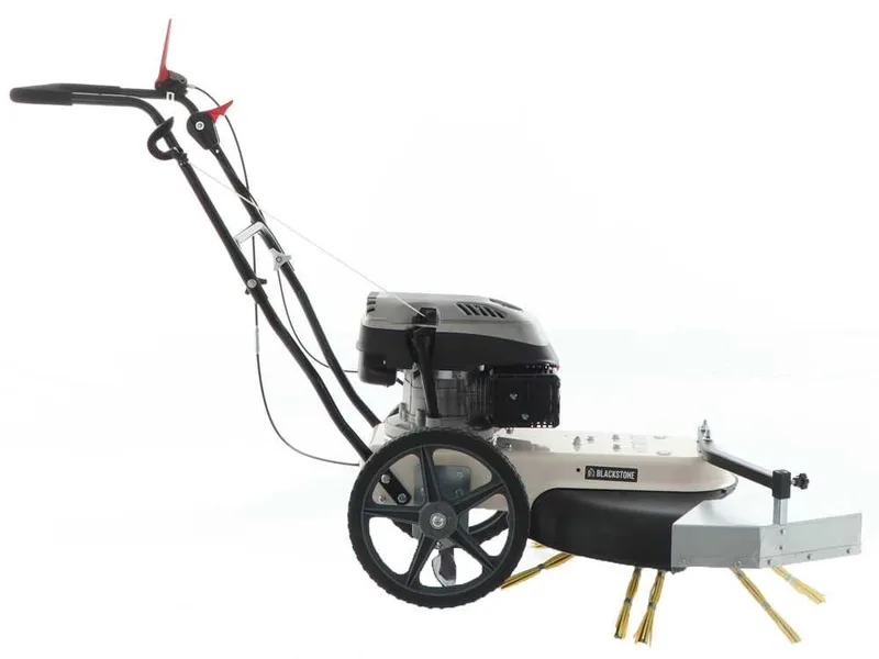 Balayeuse en acier avec moteur thermique à poussée BlackStone WYT 60-173 - Moteur 173 cm3