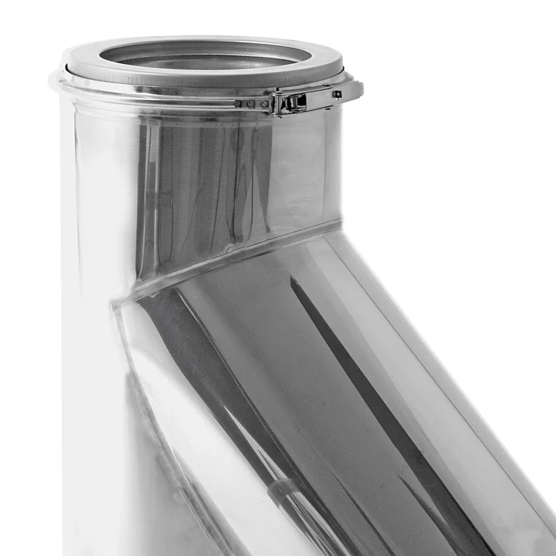 Opsinox conduit de cheminée en acier inoxydable 250mm T-pièce 45°