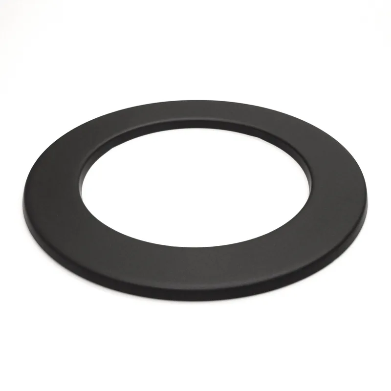 Raik Basic Rosace murale 180mm noire 3cm pour tuyau de fumée / conduit de fumée