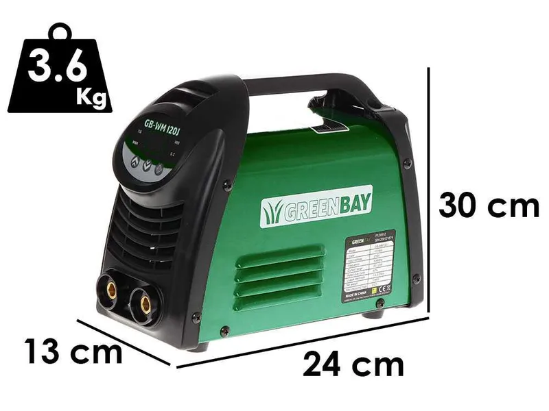 Poste à souder inverter à électrode à courant continu greenbay gb-wm 120J - 120A - avec Kit mma
