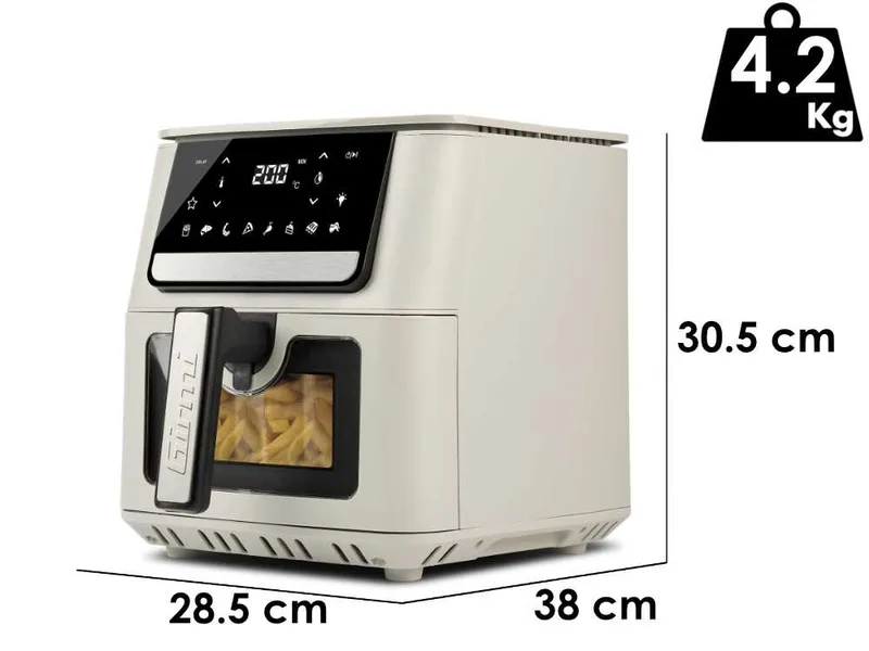 Girmi FG84 EcoFrit Crisp - Friteuse à air chaud 6.5 L