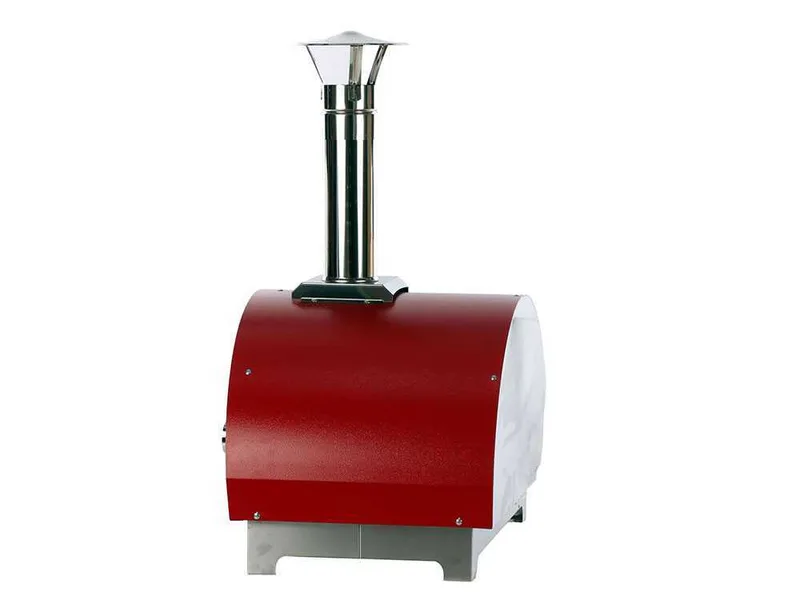 AgriEuro Quattro Stagioni Rouge - Four à bois pour pizza d'extérieur 60x40 - capacité 1 pizza