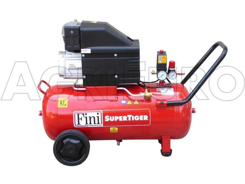 Fini Super Tiger MK 312 - Compresseur d'air électrique monophasé - Moteur 3 CV - 50 L