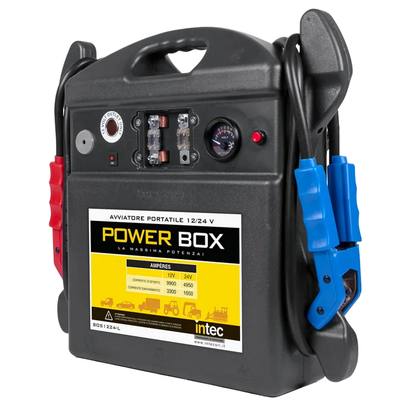 Intec BOS1224-LS - Démarreur professionnel portable à batterie - 12/24 V - 9900CA