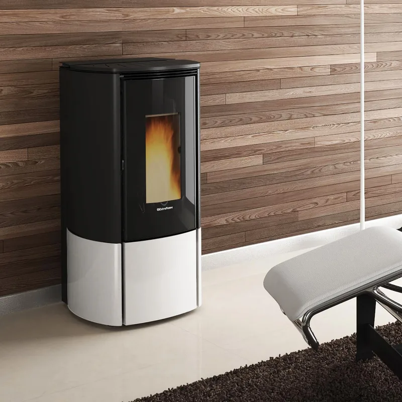 Extraflame Evolution Line Katia 11 poêle à granulés acier blanc