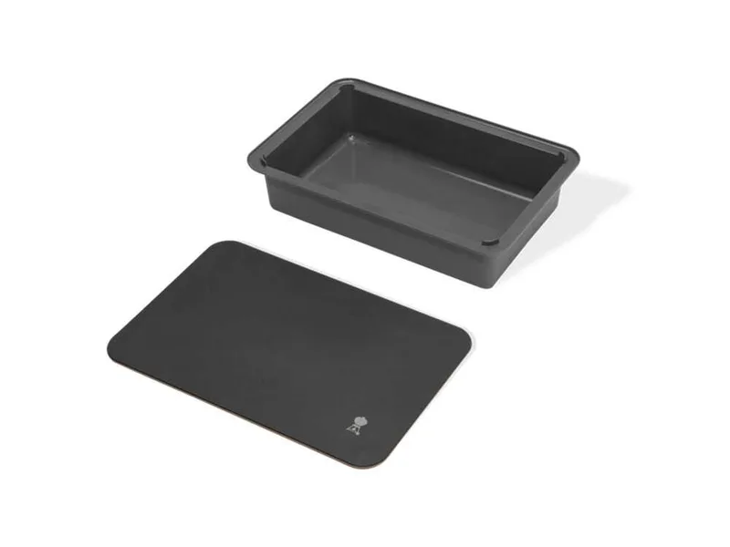Récipient avec couvercle-planche à découper Weber Works