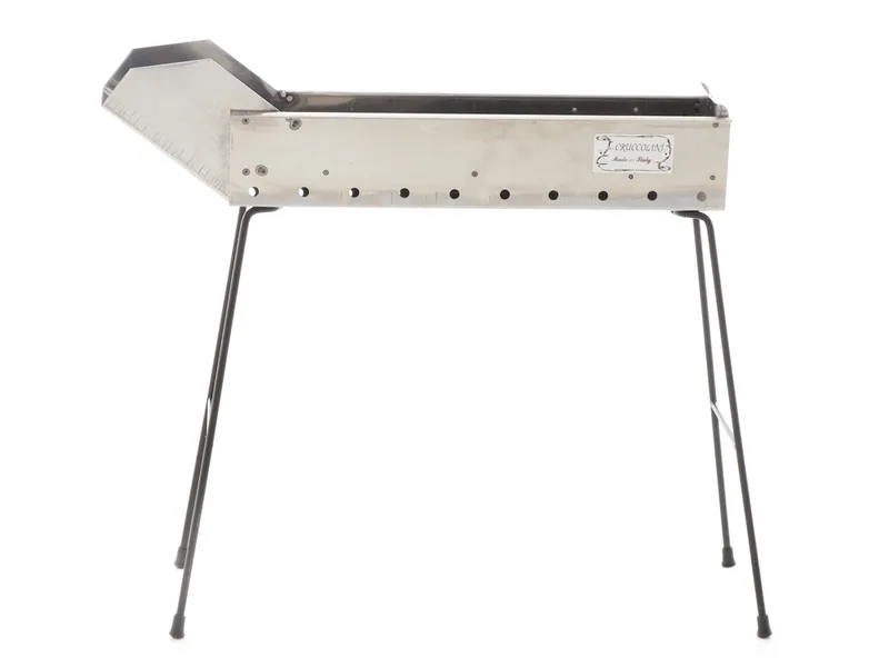 Cruccolini Inox 50 cm - Barbecue spécial pour brochettes à charbon