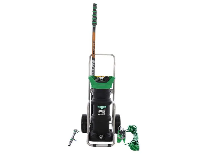 Unger Hydropower Ultra Expert LC DI - Kit de nettoyage pour vitres et panneaux photovoltaïques - Perche nLITE Carbon 24K 170-860 cm